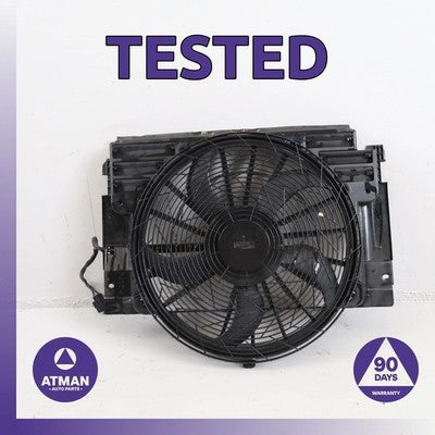 00-06 BMW E53 X5 Engine Radiator Auxiliary Cooling Fan Motor Blade w/ Shroud OEM