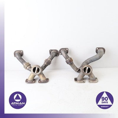 BMW F06 M6 4.4L V8 S63 Left & Right Engine Exhaust Manifold Set OEM