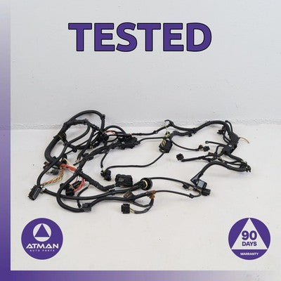 12-16 BMW F30 328i N20 RWD Engine Transmission Wire Harness Set 7634056 OEM