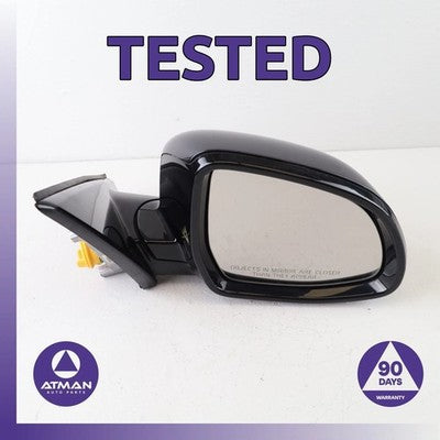 15-19 BMW F16 X6 Shadow Line Right Rear View Door Mirror w/ Camera OEM