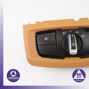 BMW F16 X6 X5 Dash Headlight Head Light Control Switch OEM