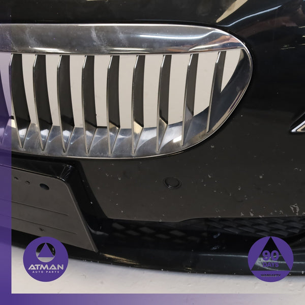 08-10 BMW E64 650i Front Bumper Cover Panel w/ Park Assist Black 51117184688 OEM