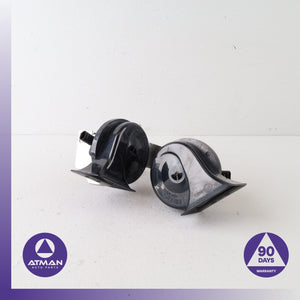 04-10 BMW E64 650i 550i 645Ci M6 High & Low Tone Note Signal Horn Set OEM