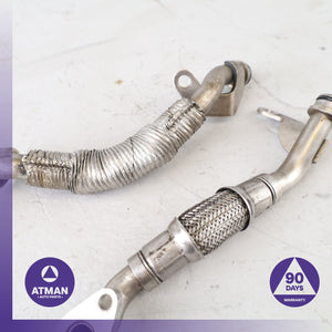 BMW E90 335i 3.0L I6 N54 Engine Turbocharger Coolant Oil Line Set OEM — photo 3