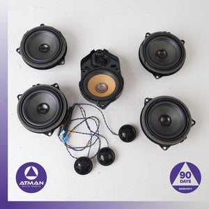 11-18 BMW F25 X3 X4 Top Hi-Fi Interior Sound Tweeter Speaker Set OEM