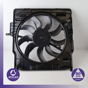 BMW E70 X5 N55 3.0L Engine Motor Radiator Cooling Fan Motor w/ Shroud OEM