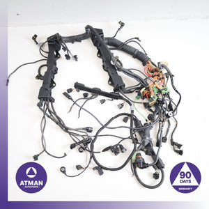 06-07 BMW E63 650i 550i N62B48 Engine Motor Wire Harness 7572914 OEM — photo 2