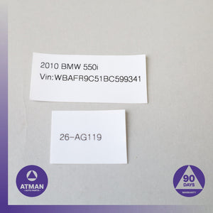 BMW F10 550i Right Passenger Side Sun Visor w/ Mirror 51167248862 OEM — photo 6