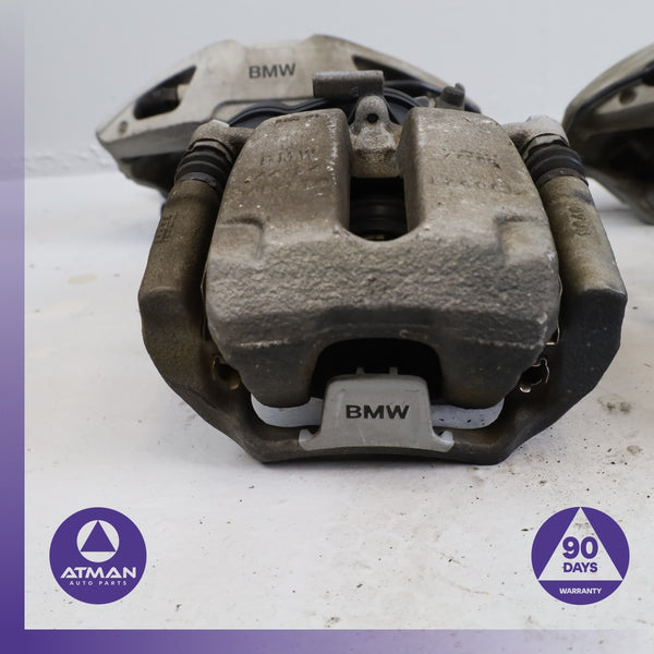 16-22 BMW G12 740i 3.0L M-Sport Front & Rear Brake Caliper Set Silver OEM