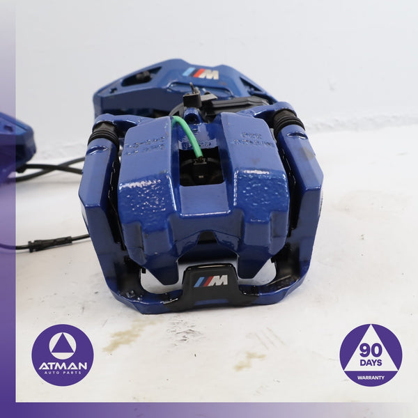 19-22 BMW G22 M440i 430i 330i M40i Front & Rear Brake Caliper Set Blue OEM 54k