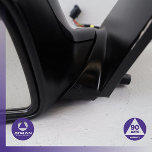02-08 BMW E66 750i Left Side Exterior Door Mirror Black OEM