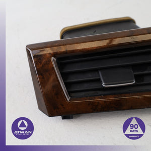 05-10 BMW E60 535i 550i Left Dashboard A/C AC Air Vent Grille Wood 9112204 OEM