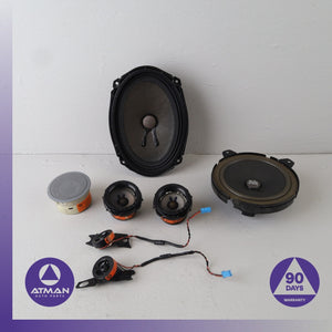 01-06 BMW E46 325i Touring Harman Interior Audio Speaker Tweeter Woofer Set OEM