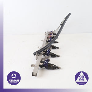 01-06 BMW E53 X5 Z4 330i 3.0L Fuel Gas Rail w/ Injectors 13537546245 OEM — photo 5