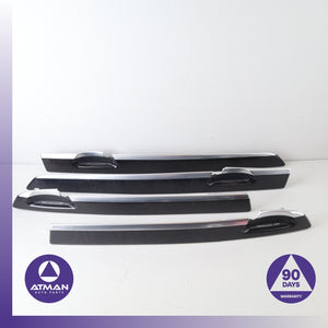 09-15 BMW F02 750Li Front & Rear Interior Door Cover Trim Wood Set OEM