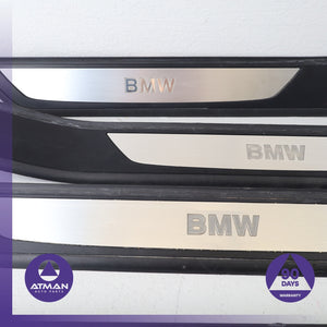 09-15 BMW F02 750Li 740Li Front & Rear Door Entrance Sill Scuff Trim Set OEM — photo 6