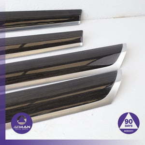 15-18 BMW F25 X3 X4 Front & Rear Door Panel Molding Trim Wood Set OEM — photo 3