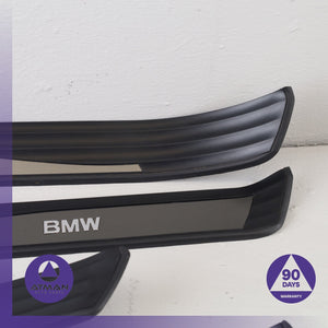 04-10 BMW E60 535i 550i Front & Rear Sill Scuff Plate Cover Panel Set OEM
