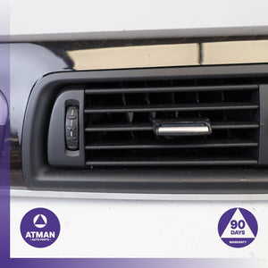 11-16 BMW F10 535i 528i Dashboard A/C Air Vent Wood Trim Panel w/ Switch OEM — photo 4