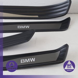 04-10 BMW E60 535i 550i Front & Rear Sill Scuff Plate Cover Panel Set OEM