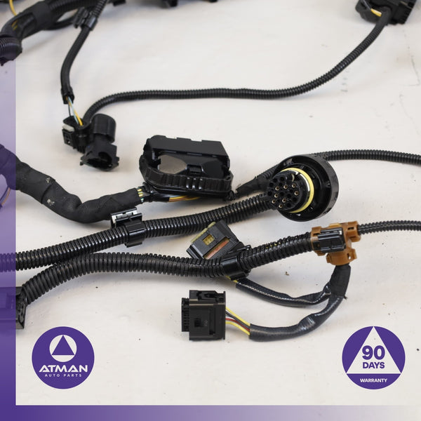 12-16 BMW F30 328i N20 RWD Engine Transmission Wire Harness Set 7634056 OEM