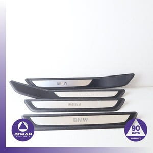 09-15 BMW F02 750Li 740Li Front & Rear Door Entrance Sill Scuff Trim Set OEM