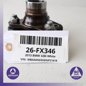 BMW F30 328i Automatic Transmission Output Exit Flange w/ Disc OEM