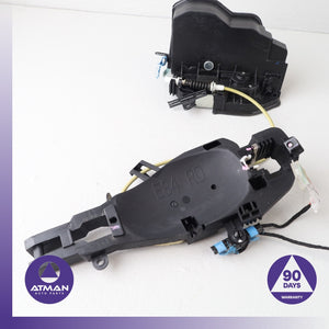13-15 BMW E84 X1 Rear Left Driver Door Lock Latch w/ Bracket OEM