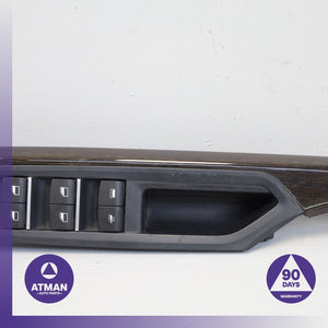 BMW F12 650i Front Left Interior Door Cover Panel Wood w/ Switch 7258381 OEM