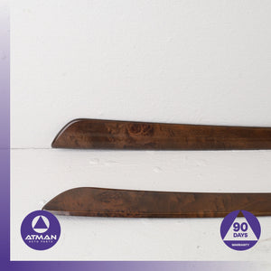 BMW E60 528i 535i 545i Front Left & Right Interior Door Panel Wood Trim Set OEM