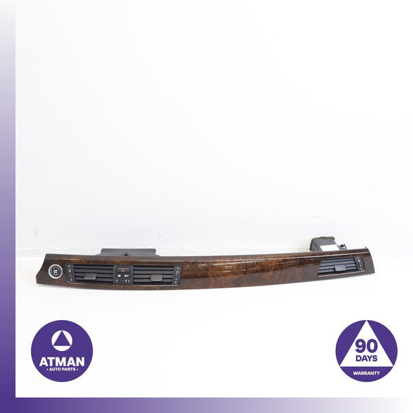 BMW E93 328i 335i Dashboard A/C AC Air Vent Grille Wood Trim w/ Switch OEM