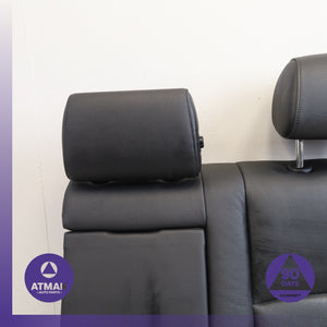 11-16 BMW F10 535i 528i Rear Left & Right Upper Seat Cushion Set Black OEM 96k