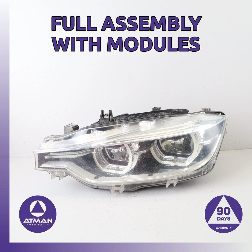 16-18 BMW F30 328i 330e 320i 340i Left Headlight Head Light Lamp LED OEM