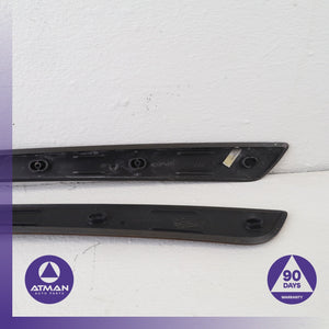 08-10 BMW E60 535i 550i Front & Rear Right Interior Door Panel Wood Trim Set OEM