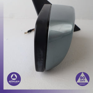 03-05 BMW E46 325i 320i Right Passenger Side Rear View Door Mirror Gray OEM