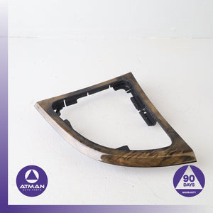 08-13 BMW E88 128i 135i Automatic Transmission Gear Shifter Trim Bezel Wood OEM