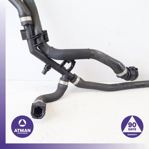 BMW F10 550i 4.4L V8 N63 Engine Water Coolant Overflow Hose Line Pipe Set OEM — photo 3