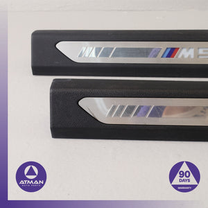 19-23 BMW G05 X5 X6 Front Left & Right Door Illuminated Sill Scuff Plate Set OEM — photo 5