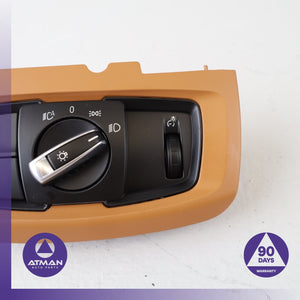 BMW F16 X6 X5 Dash Headlight Head Light Control Switch OEM