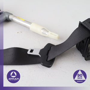 BMW E66 750i 745i Rear Left Seatbelt Seat Belt Black OEM
