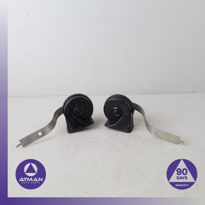 BMW E70 X5 X5M High & Low Tone Note Signal Horn Set OEM