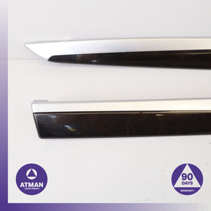 BMW F10 535i Rear Left & Right Door Trim Wood Set 51427225530 OEM — photo 2