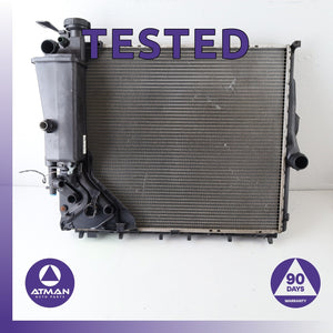 04-06 BMW E83 X3 Engine Motor Coolant Radiator w/ Expansion Tank OEM