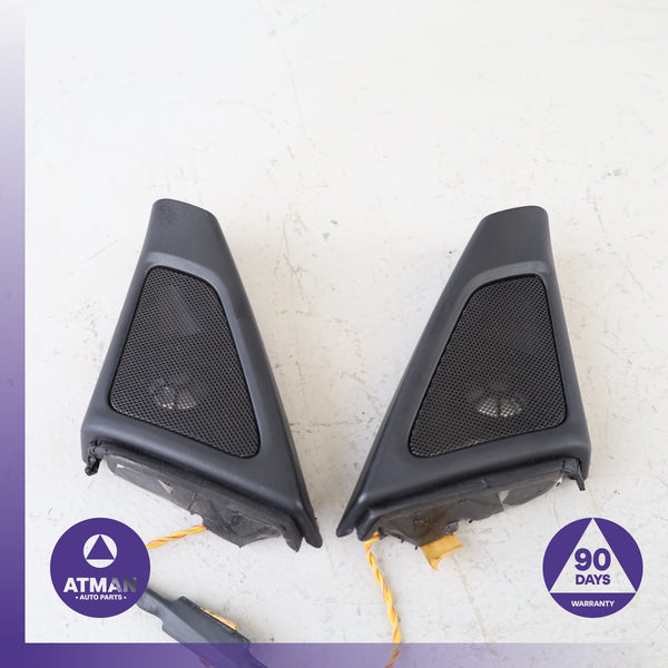 BMW F10 550i Left & Right Corner Tweeter Audio Speaker Black Set OEM