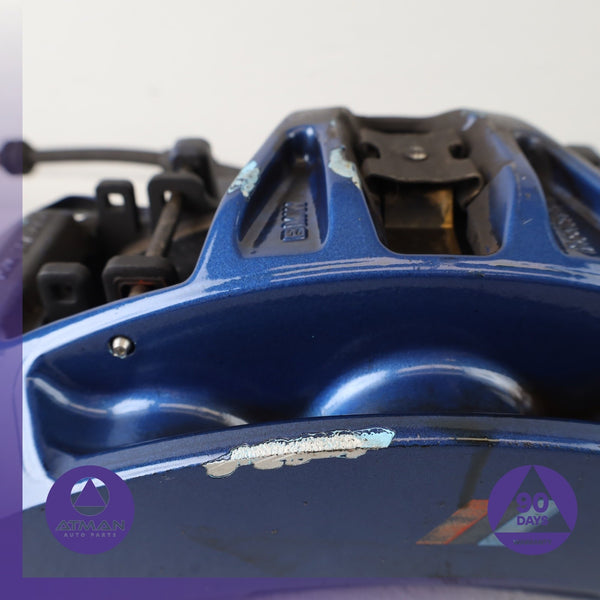 12-19 BMW F06 M6 M5 M-Sport Front Left Brake Caliper Brembo Blue 7845747 OEM