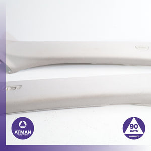 11-16 BMW F10 528i Front A Pillar Cover Panel Trim Beige Set OEM — photo 5