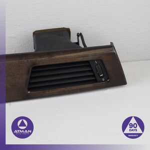 BMW E90 328i Dashboard A/C AC Air Vent Grille Wood Trim w/ Switch OEM
