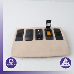 04-10 BMW E60 528i 550i Front Overhead Console Sunroof Switch Cover Trim OEM