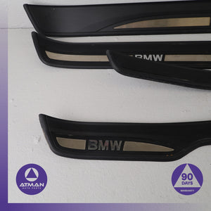 BMW E90 328i Front & Rear Sill Scuff Plate Cover Panel Set OEM