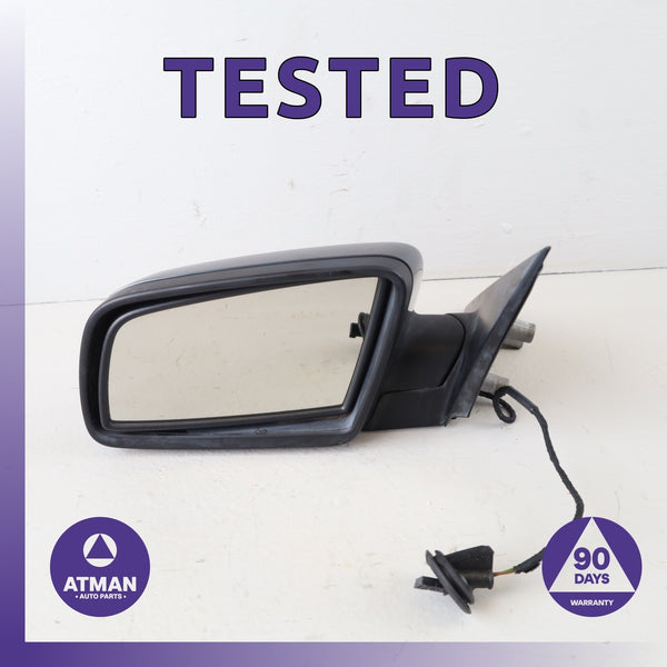 08-10 BMW E60 535i 528i Left Rear View Door Mirror Gray OEM